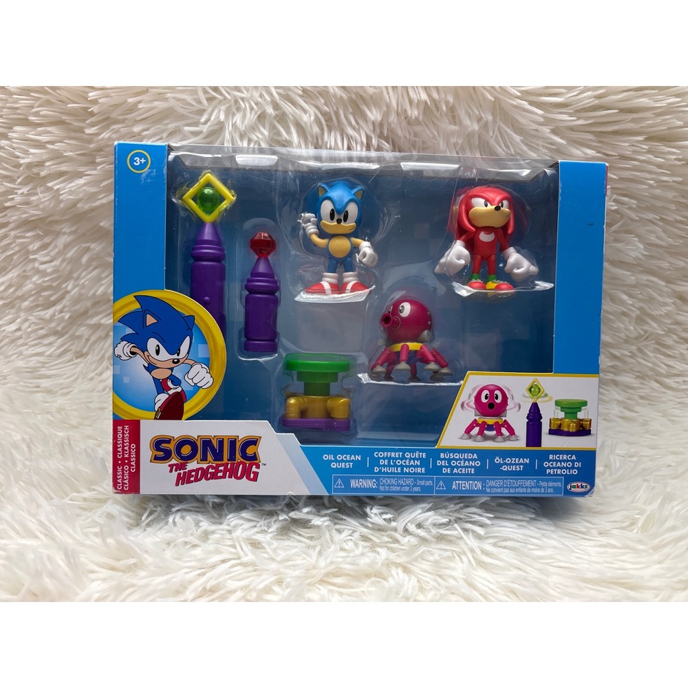 Sonic the Hedgehog Oil Ocean Quest Playset Jakks Pacific Sonic Knuckles Octus